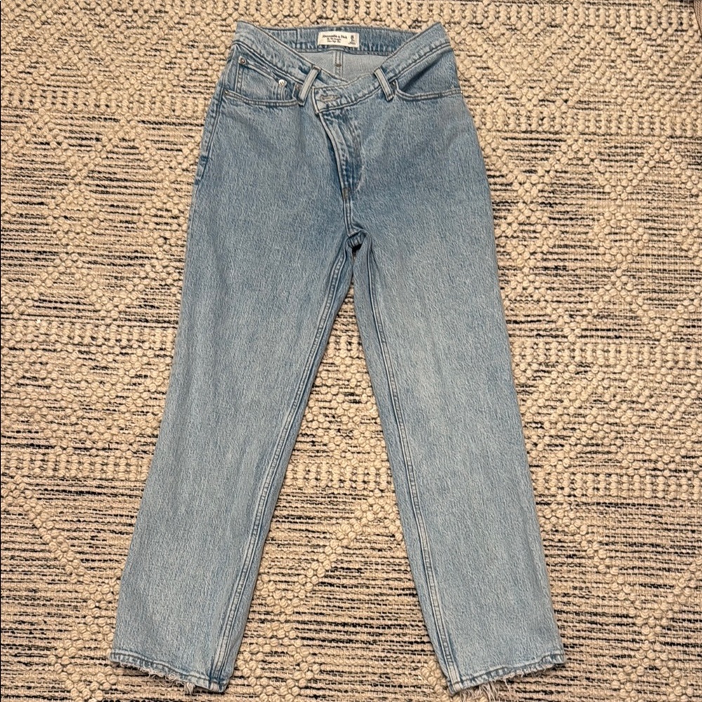 Abercrombie & Fitch Blue Straight Leg Jeans